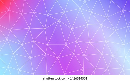 Decorative background with triangles. Modern design for you business, project. Vector illustration. Creative gradient color.