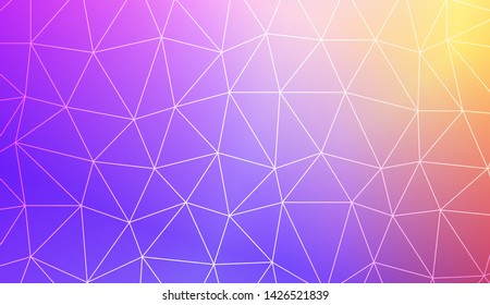Decorative background with triangles. Modern design for you business, project. Vector illustration. Creative gradient color.