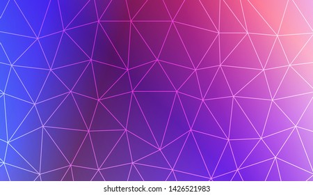 Decorative background with triangles. Modern design for you business, project. Vector illustration. Creative gradient color.