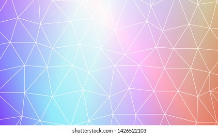 Decorative background with triangles. Modern design for you business, project. Vector illustration. Creative gradient color.