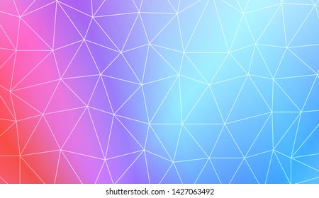 Decorative background with triangles. Modern design for you business, project. Vector illustration. Creative gradient color.