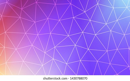Decorative background with triangles. Modern design for you business, project. Vector illustration. Creative gradient color.