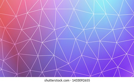 Decorative background with triangles. Modern design for you business, project. Vector illustration. Creative gradient color.