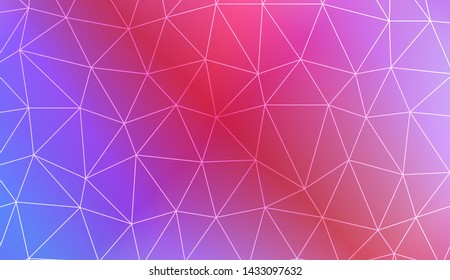 Decorative background with triangles. Modern design for you business, project. Vector illustration. Creative gradient color.