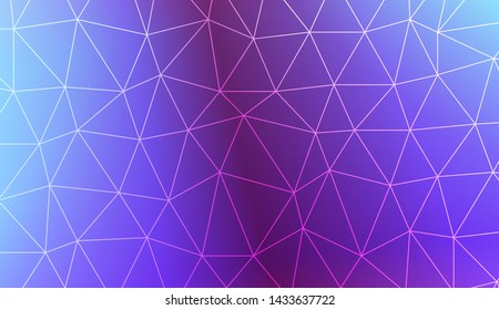 Decorative background with triangles. Modern design for you business, project. Vector illustration. Creative gradient color.