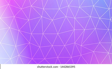 Decorative background with triangles. Modern design for you business, project. Vector illustration. Creative gradient color.