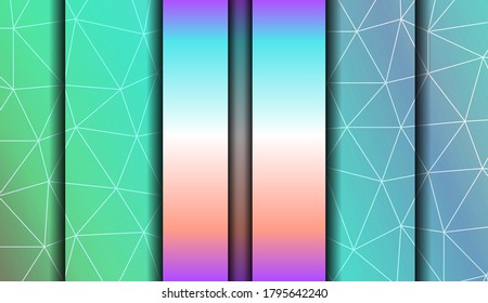 Fondo decorativo con triángulos. Diseño moderno para su negocio, proyecto. Ilustración vectorial. Color de degradado creativo.