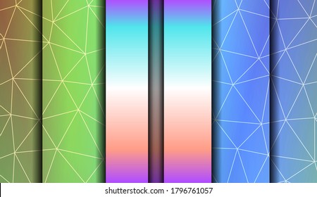 Decorative background with triangles. Modern design for you business, project. Vector illustration. Creative gradient color.