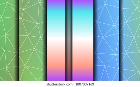 Decorative background with triangles. Modern design for you business, project. Vector illustration. Creative gradient color.