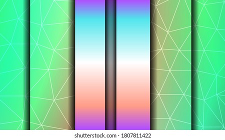 Decorative background with triangles. Modern design for you business, project. Vector illustration. Creative gradient color.