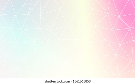 Decorative background with triangles. Template for your banner. Vector illustration. Creative gradient color