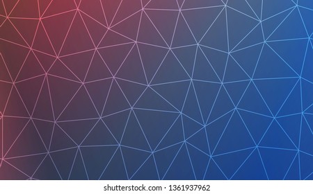 Decorative background with triangles. Template for your banner. Vector illustration. Creative gradient color