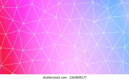 Decorative background with triangles. Template for your banner. Vector illustration. Creative gradient color