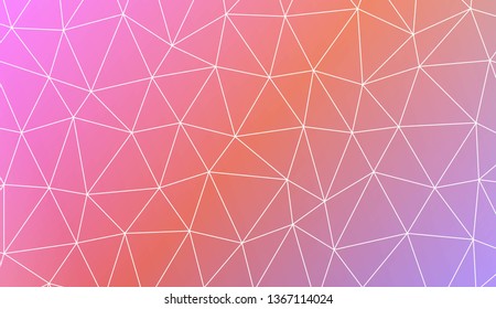 Decorative background with triangles. Template for your banner. Vector illustration. Creative gradient color
