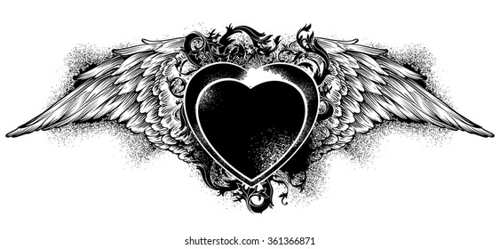 decorative background for Valentine's Day with an image of the heart