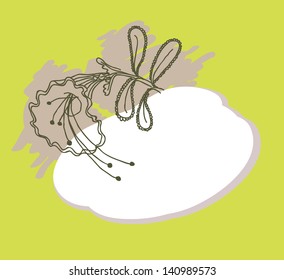 Decorative background vector illustration of flowers