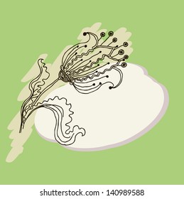 Decorative background vector illustration of flowers