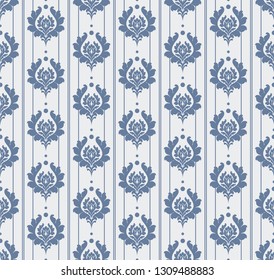 Decorative background wallpaper seamless pattern retro style vector illustration.