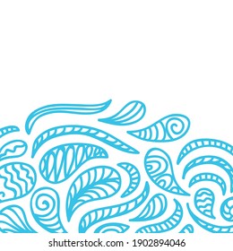 Decorative background of water drops. Vector illustration