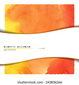 Decorative background with watercolor texture