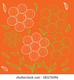 decorative background with white and green colors of the leaves
