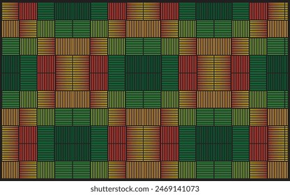 Decorative background with woven bamboo motifs with combined colors