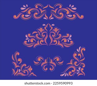 decorative bails purple Graphic design vector