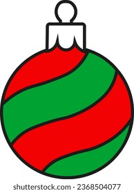 Balón decorativa para decoraciones de árboles y Navidad. Balón de árbol de Navidad con núcleos de Navidad