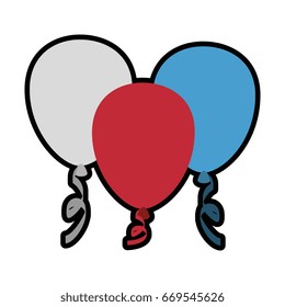 Decorative balloon isolated