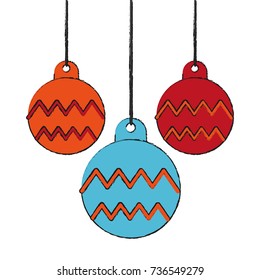 Decorative balls isolated