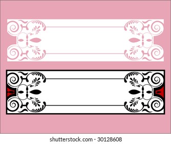 decorative banner 2 choices