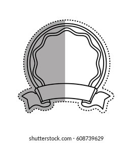 Decorative banner emblem icon vector illustration graphic design