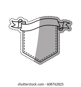 Decorative banner emblem icon vector illustration graphic design