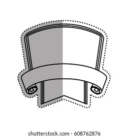Decorative banner emblem icon vector illustration graphic design
