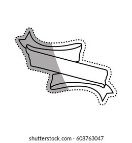 Decorative banner emblem icon vector illustration graphic design