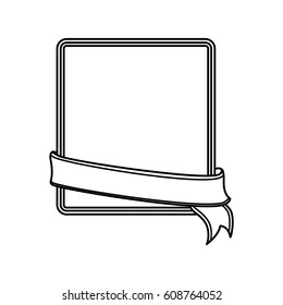 Decorative banner emblem icon vector illustration graphic design