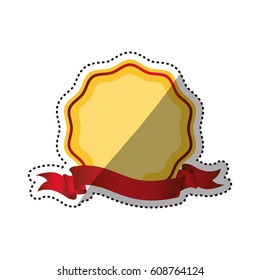 Decorative banner emblem icon vector illustration graphic design