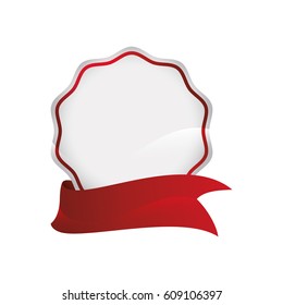 Decorative banner emblem icon vector illustration graphic design