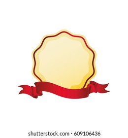 Decorative banner emblem icon vector illustration graphic design