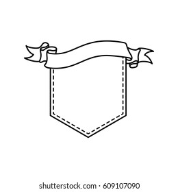 Decorative banner emblem icon vector illustration graphic design