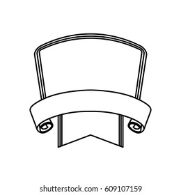 Decorative banner emblem icon vector illustration graphic design