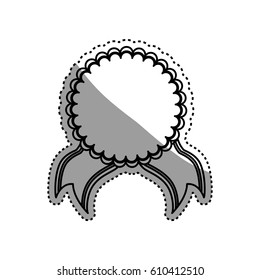 Decorative banner emblem icon vector illustration graphic design