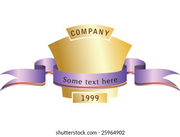 Decorative banner and ribbon design