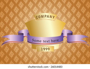 Decorative banner and ribbon design