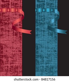 Decorative banner in two colors