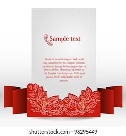 decorative banner, vector illustration