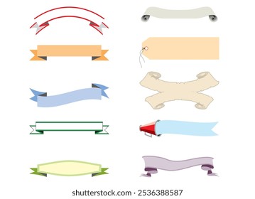 Decorative Banners and Seals EPS illustrator