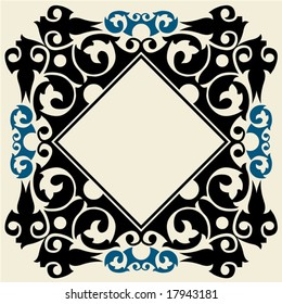 decorative baroque frame