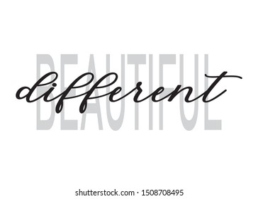 Decorative Beautiful Different Text for Fashion and Poster Prints