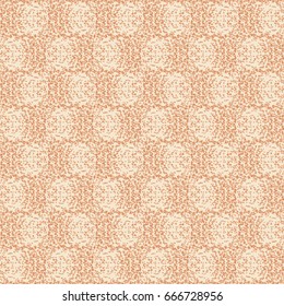 Decorative beige background with rounded shapes. Wallpaper. Abstract vector.